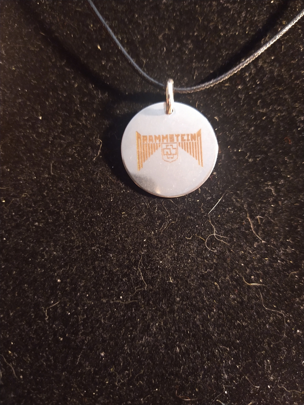 Rammstein Band Logo Pendant Necklace - Stainless Steel